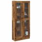 Preview: ARDEBO.de - Highboard Altholz-Optik 82,5x30,5x185 cm Holzwerkstoff