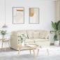 Preview: ARDEBO.de - Modulares Sofa mit Kissen Samt Cream