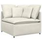 Preview: Modulares Sofa mit Kissen Samt Cream