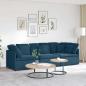 Preview: ARDEBO.de - Modulares Sofa mit Kissen Samt Blau