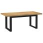 Preview: Esstisch NOAIN U-Form-Beine 180x90x75 cm Massivholz Kiefer