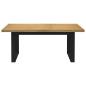 Preview: Esstisch NOAIN U-Form-Beine 180x90x75 cm Massivholz Kiefer