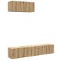 Preview: 3-tlg. TV-Schrank-Set Wandmontage Artisan-Eiche Holzwerkstoff