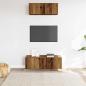 Preview: 2-tlg. TV-Schrank-Set Wandmontage Altholz-Optik Holzwerkstoff