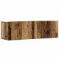 Preview: 2-tlg. TV-Schrank-Set Wandmontage Altholz-Optik Holzwerkstoff