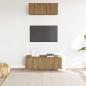 Preview: 2-tlg. TV-Schrank-Set Wandmontage Artisan-Eiche Holzwerkstoff