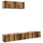 Preview: TV-Wandschränke 3 Stk. Altholz-Optik 100x30x30 cm Holzwerkstoff