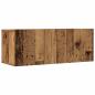 Preview: 5-teiliges TV-Schrank-Set Wandmontage aus altem Holz