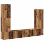 Preview: 4-tlg. TV-Schrank-Set Wandmontage Altholz-Optik Holzwerkstoff