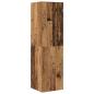 Preview: 4-tlg. TV-Schrank-Set Wandmontage Altholz-Optik Holzwerkstoff