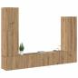Preview: 4-tlg. TV-Schrank-Set Wandmontage Artisan-Eiche Holzwerkstoff