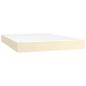 Preview: Taschenfederkernmatratze Mittel Creme 140x200x20 cm Kunstleder