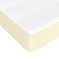 Preview: Taschenfederkernmatratze Mittel Creme 140x200x20 cm Kunstleder
