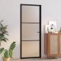 Preview: ARDEBO.de - Innentür 83x201,5 cm Schwarz Mattglas und Aluminium