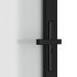 Preview: Innentür 83x201,5 cm Schwarz Mattglas und Aluminium