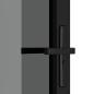 Preview: Innentür 93x201,5 cm Schwarz ESG-Glas und Aluminium