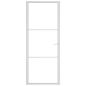 Preview: Innentür 83x201,5 cm Weiß ESG-Glas und Aluminium