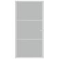 Preview: Innentür 102,5x201,5 cm Weiß Mattglas und Aluminium