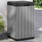 Preview: ARDEBO.de - Outdoor-Mülltonne Grau 38x38x65 cm PP