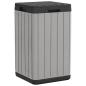Preview: Outdoor-Mülltonne Grau 38x38x65 cm PP
