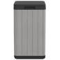 Preview: Outdoor-Mülltonne Grau 38x38x65 cm PP
