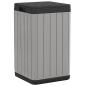 Preview: Outdoor-Mülltonne Grau 38x38x65 cm PP