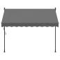 Preview: Markise Einziehbar Anthrazit 250x150 cm Stoff und Stahl