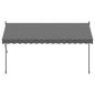 Preview: Markise Einziehbar Anthrazit 350x150 cm Stoff und Stahl