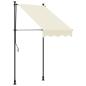 Preview: Markise Einziehbar Creme 100x150 cm Stoff und Stahl