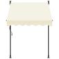 Preview: Markise Einziehbar Creme 150x150 cm Stoff und Stahl