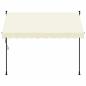 Preview: Markise Einziehbar Creme 300x150 cm Stoff und Stahl