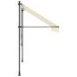 Preview: Markise Einziehbar Creme 300x150 cm Stoff und Stahl