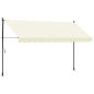 Preview: Markise Einziehbar Creme 350x150 cm Stoff und Stahl
