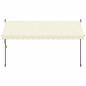 Preview: Markise Einziehbar Creme 350x150 cm Stoff und Stahl