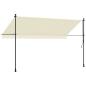 Preview: Markise Einziehbar Creme 350x150 cm Stoff und Stahl