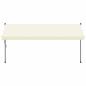 Preview: Markise Einziehbar Creme 400x150 cm Stoff und Stahl