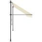 Preview: Markise Einziehbar Creme 400x150 cm Stoff und Stahl
