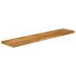 Preview: Tischplatte mit Baumkante 180x30x3,8 cm Massivholz Mango