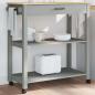 Preview: ARDEBO.de - Küchenwagen MONZA 84x40x88,5 cm Massivholz Kiefer