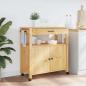 Preview: K?chenwagen MONZA 84x40x88,5 cm Honigwachs Massivholz Kiefer