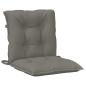 Preview: Niedriglehner-Auflagen 2 Stk. Dunkelgrau 100x50x7 cm Stoff