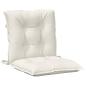 Preview: Niedriglehner-Auflagen 6 Stk. Melange Creme 100x50x7 cm Stoff