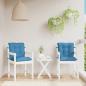 Preview: Niedriglehner-Auflagen 2 Stk. Melange Blau 100x50x7 cm Stoff