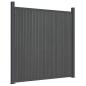 Preview: Zaunelement WPC Grau 180x186 cm