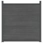 Preview: Zaunelement WPC Grau 180x186 cm