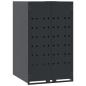 Preview: Mülltonnenbox für Einzeltonne Anthrazit 69x79x117 cm Stahl