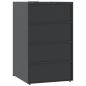 Preview: Mülltonnenbox für Einzeltonne Anthrazit 69x79x117 cm Stahl