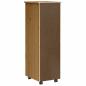 Preview: Rollschrank mit Schubladen MOSS Honigbraun Massivholz Kiefer