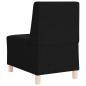 Preview: Modulares Sofa ohne Armlehnen Schwarz 55 cm Stoff