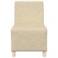 Preview: Modulares Sofa ohne Armlehnen Creme 55 cm Stoff